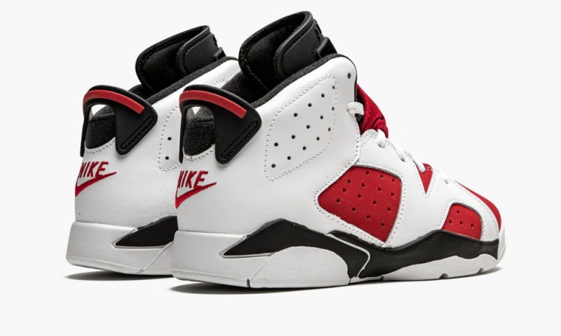 Nike Air Jordan 6 Retro PS 'Carmine 2021' Lasten Kengät Valkoinen Mustat Punainen | 291YDRWOG