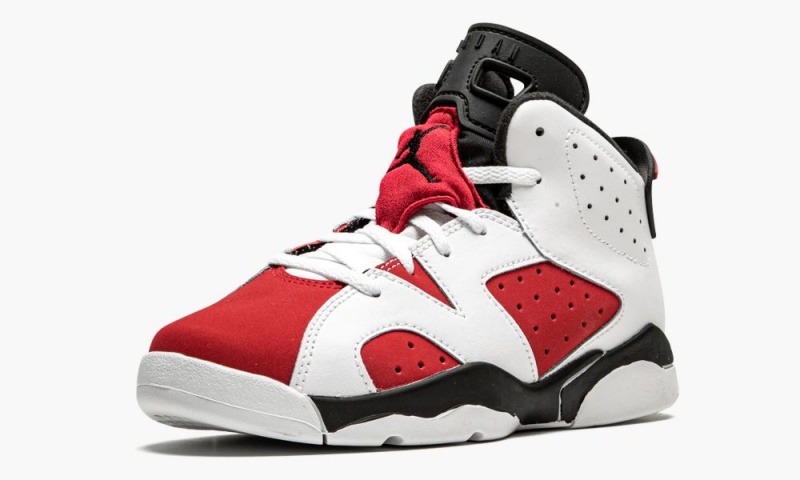 Nike Air Jordan 6 Retro PS 'Carmine 2021' Lasten Kengät Valkoinen Mustat Punainen | 291YDRWOG