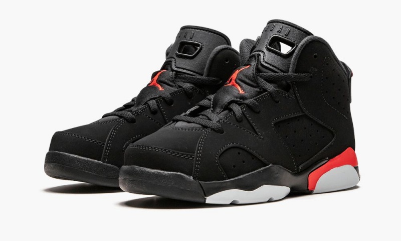 Nike Air Jordan 6 Retro (PS) 'Infrared' Lasten Kengät Mustat | 419UQHCAO