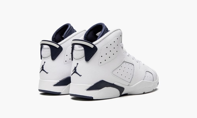 Nike Air Jordan 6 Retro PS 'Midnight Navy 2022' Lasten Kengät Valkoinen Laivastonsininen | 043TKMNSA