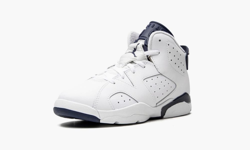 Nike Air Jordan 6 Retro PS 'Midnight Navy 2022' Lasten Kengät Valkoinen Laivastonsininen | 043TKMNSA