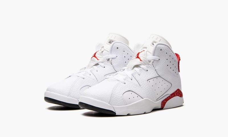 Nike Air Jordan 6 Retro PS 'Red Oreo' Lasten Kengät Valkoinen Punainen Mustat | 087GHQAIL