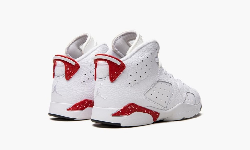 Nike Air Jordan 6 Retro PS 'Red Oreo' Lasten Kengät Valkoinen Punainen Mustat | 087GHQAIL