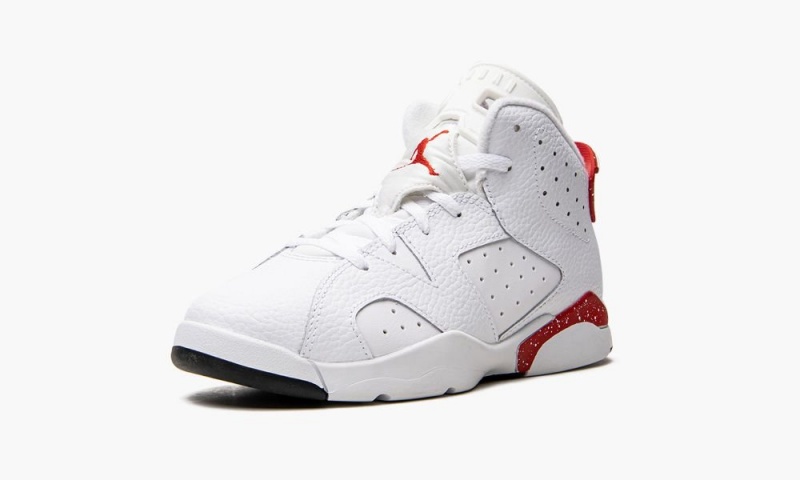 Nike Air Jordan 6 Retro PS 'Red Oreo' Lasten Kengät Valkoinen Punainen Mustat | 087GHQAIL