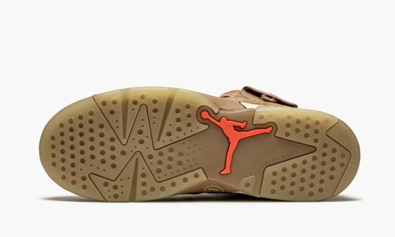Nike Air Jordan 6 Retro PS 'Travis Scott - British Khaki' Lasten Kengät Khaki Vaalean | 693LSZMWN