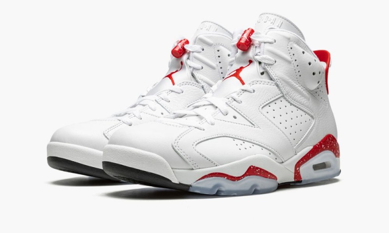 Nike Air Jordan 6 Retro 'Red Oreo' Miesten Kengät Valkoinen Punainen Mustat | 015QGXPWN