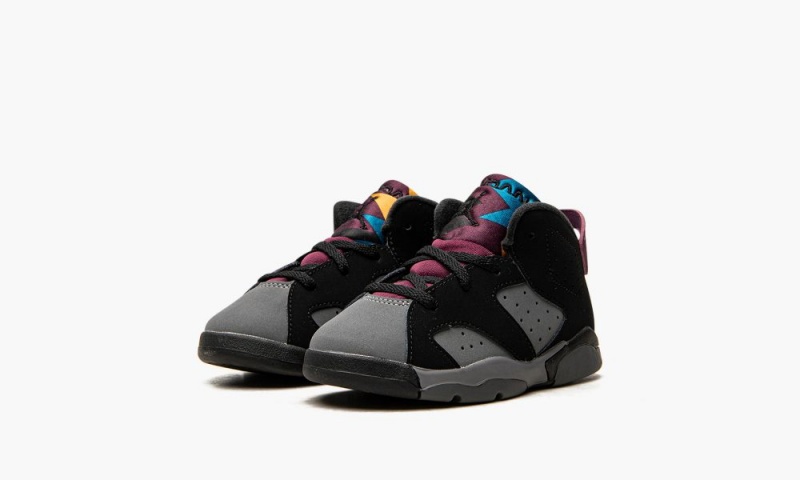 Nike Air Jordan 6 Retro TD 'Bordeaux' Lasten Kengät Mustat Syvä Harmaat | 017IORYHP