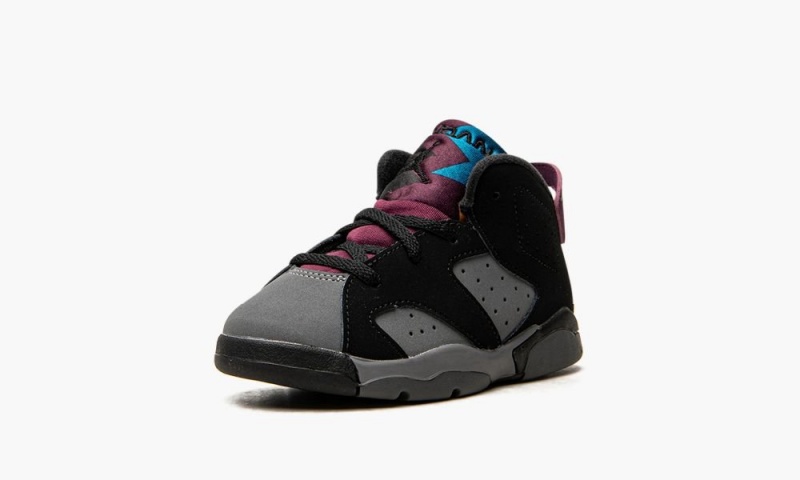 Nike Air Jordan 6 Retro TD 'Bordeaux' Lasten Kengät Mustat Syvä Harmaat | 017IORYHP