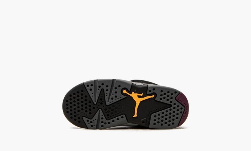 Nike Air Jordan 6 Retro TD 'Bordeaux' Lasten Kengät Mustat Syvä Harmaat | 017IORYHP
