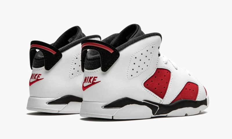 Nike Air Jordan 6 Retro TD 'Carmine 2021' Lasten Kengät Valkoinen Mustat Punainen | 453NDSHKX
