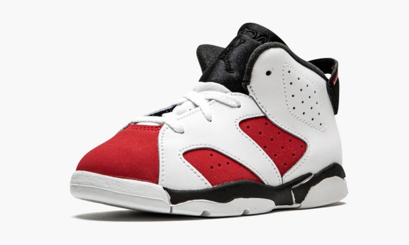 Nike Air Jordan 6 Retro TD 'Carmine 2021' Lasten Kengät Valkoinen Mustat Punainen | 453NDSHKX
