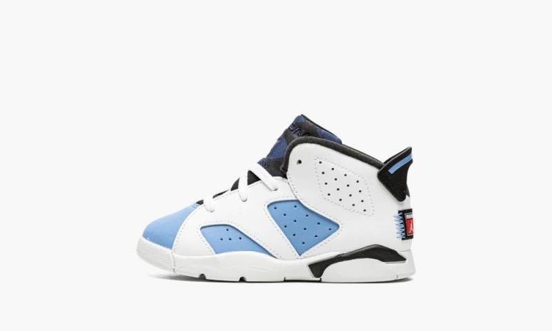 Nike Air Jordan 6 Retro TD \'UNC\' Lasten Kengät Sininen Valkoinen | 347ZOESWR