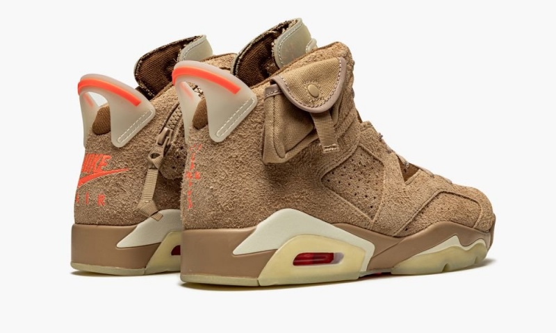 Nike Air Jordan 6 Retro 'Travis Scott - British Khaki' Miesten Kengät Khaki | 862ALPOVN