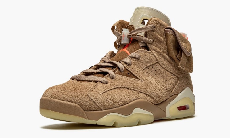 Nike Air Jordan 6 Retro 'Travis Scott - British Khaki' Miesten Kengät Khaki | 862ALPOVN