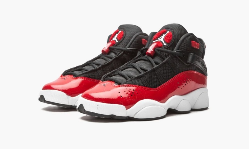 Nike Air Jordan 6 Rings (GS) Lasten Kengät Mustat Punainen Valkoinen | 508LQEZMK