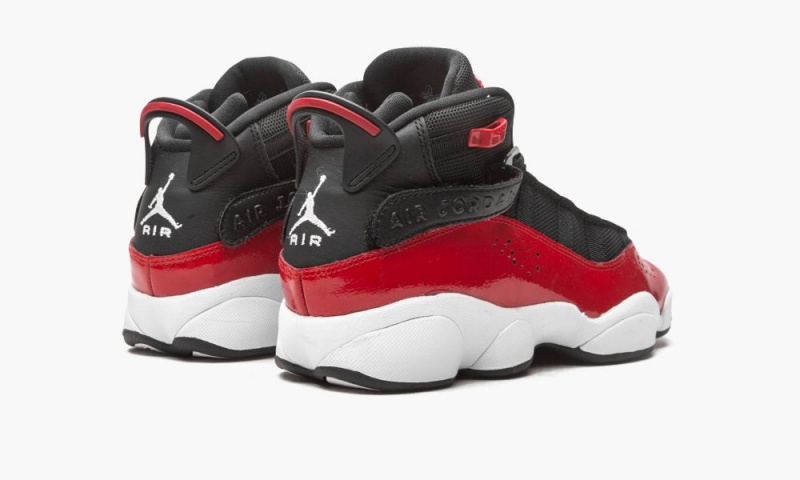 Nike Air Jordan 6 Rings (GS) Lasten Kengät Mustat Punainen Valkoinen | 508LQEZMK