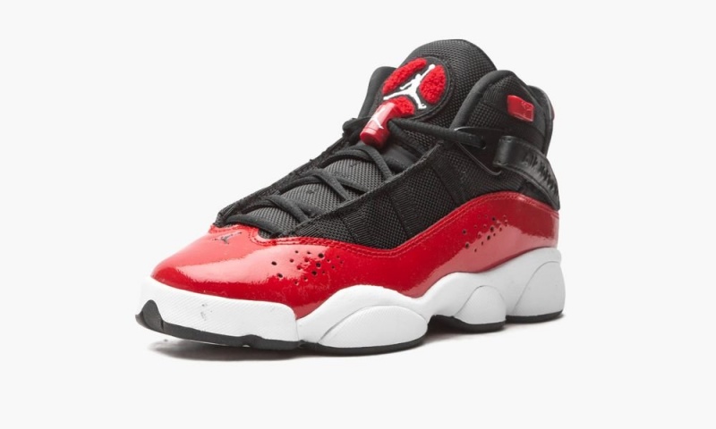 Nike Air Jordan 6 Rings (GS) Lasten Kengät Mustat Punainen Valkoinen | 508LQEZMK