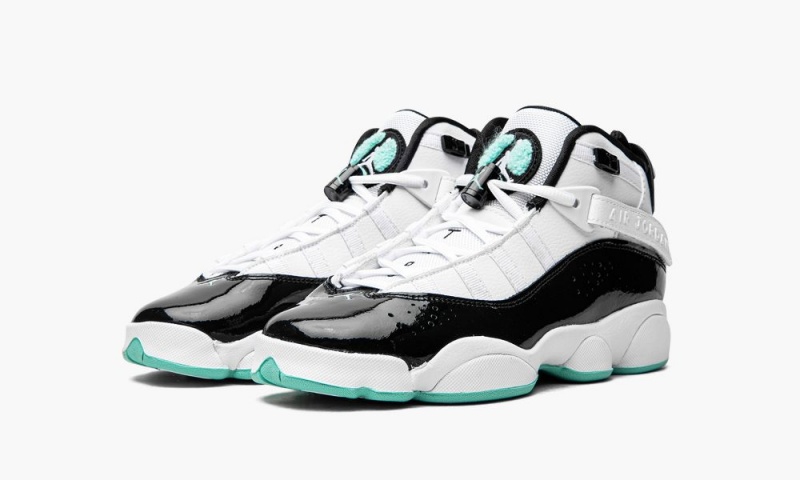 Nike Air Jordan 6 Rings GS 'Tropical Twist' Lasten Kengät Valkoinen Mustat | 612FHQVAK