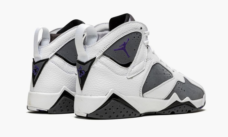 Nike Air Jordan 7 Retro BG 'Flint' Lasten Kengät Valkoinen Violetit Harmaat | 109YTLBNH