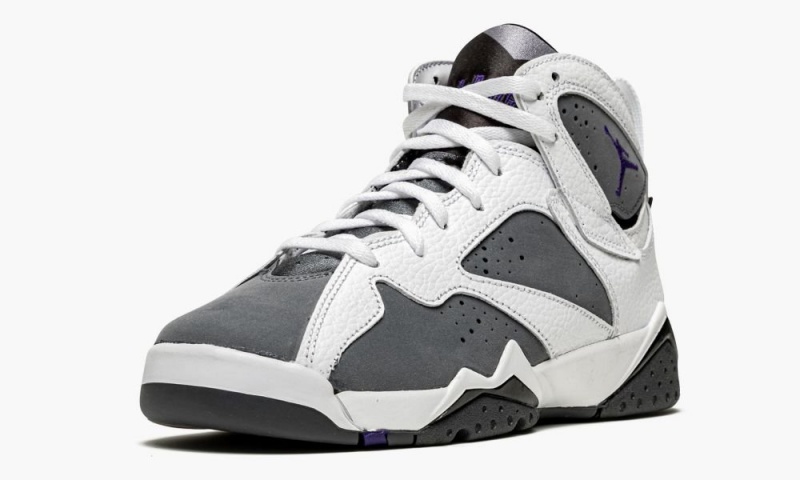 Nike Air Jordan 7 Retro BG 'Flint' Lasten Kengät Valkoinen Violetit Harmaat | 109YTLBNH