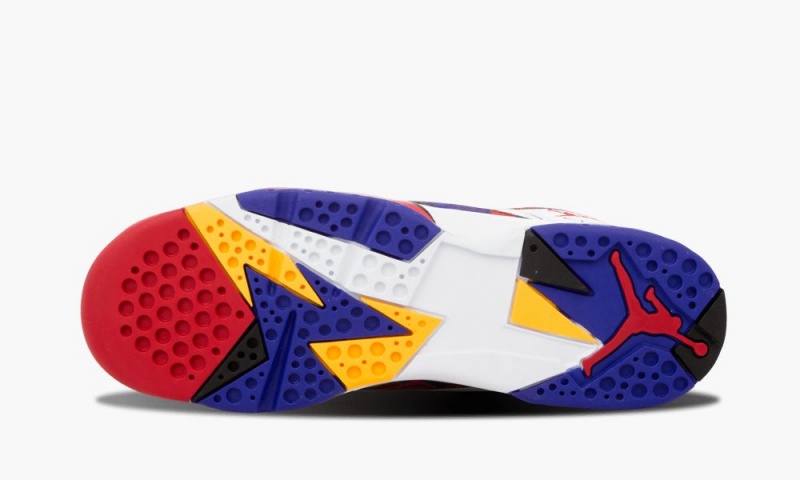 Nike Air Jordan 7 Retro BG Lasten Kengät Valkoinen Sininen | 603ZXFUOS