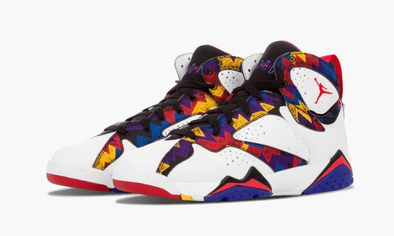 Nike Air Jordan 7 Retro BG Lasten Kengät Valkoinen Sininen | 603ZXFUOS