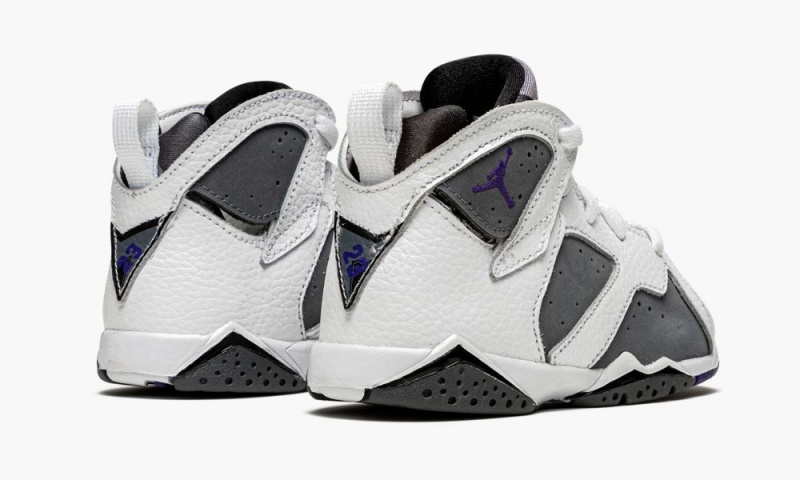 Nike Air Jordan 7 Retro BT 'Flint' Lasten Kengät Valkoinen Violetit Harmaat | 294QTGLCS