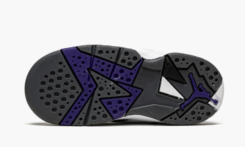 Nike Air Jordan 7 Retro BT 'Flint' Lasten Kengät Valkoinen Violetit Harmaat | 294QTGLCS