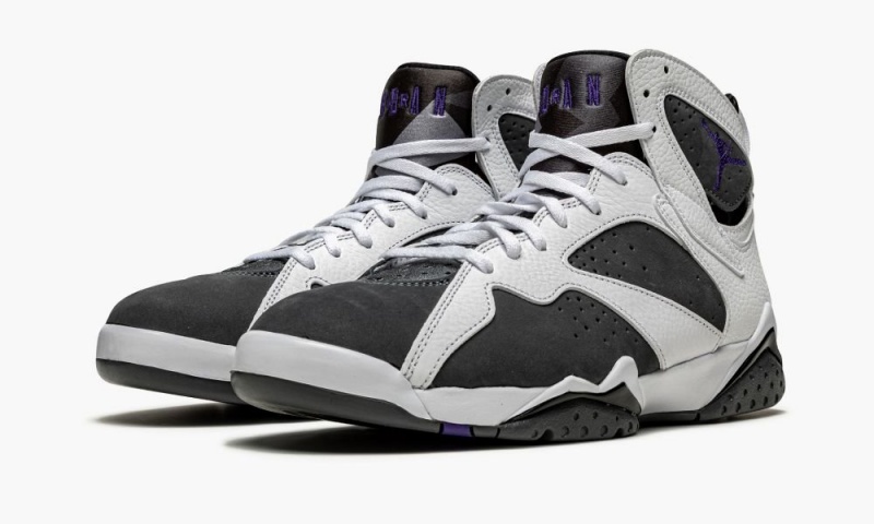 Nike Air Jordan 7 Retro 'Flint 2021' Miesten Kengät Valkoinen Harmaat Mustat | 756ABTGMV