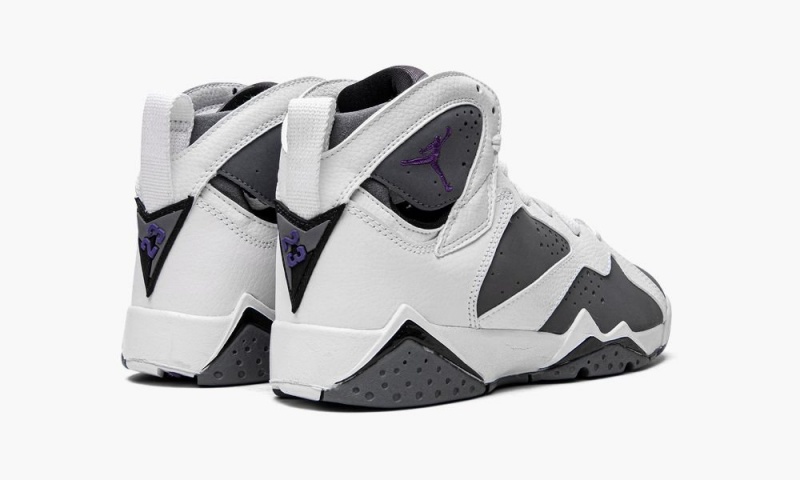 Nike Air Jordan 7 Retro (GS) Lasten Kengät Valkoinen Violetit Harmaat | 345VDEGXY