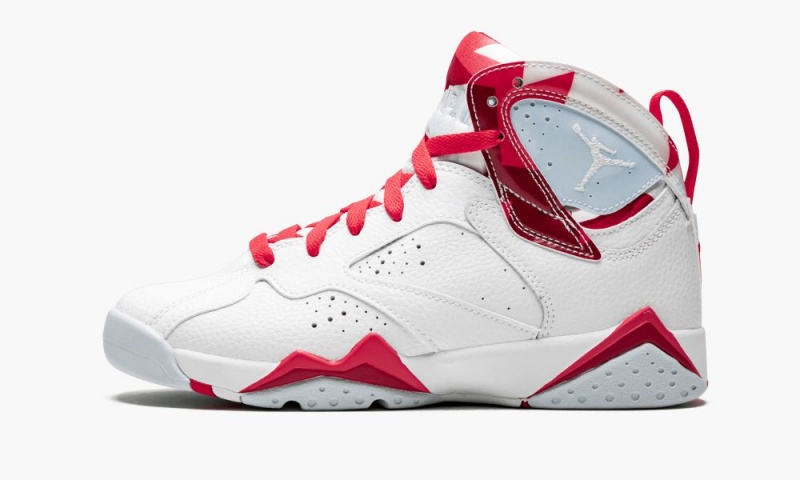 Nike Air Jordan 7 Retro GS \'Topaz Mist\' Lasten Kengät Valkoinen Punainen | 816HGPKZX