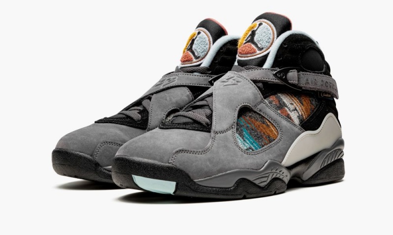 Nike Air Jordan 8 'N7' Miesten Kengät Harmaat Mustat Syvä Harmaat | 590YAVSQO