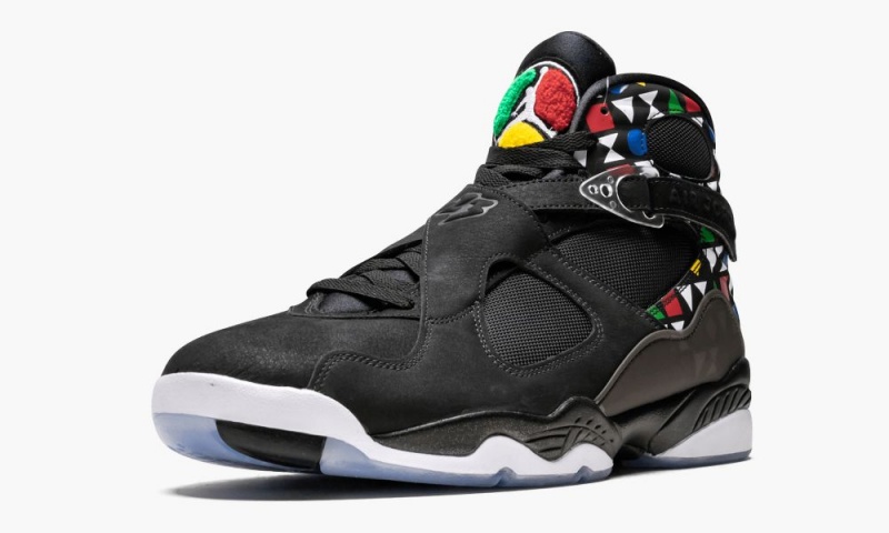 Nike Air Jordan 8 'Quai 54' Miesten Kengät Mustat Valkoinen Monivärinen | 314UKBWIS