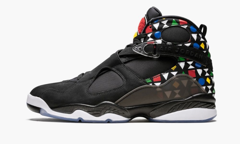 Nike Air Jordan 8 \'Quai 54\' Miesten Kengät Mustat Valkoinen Monivärinen | 314UKBWIS