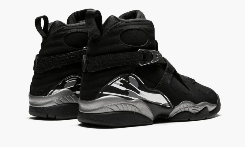 Nike Air Jordan 8 Retro BG 'Chrome' Lasten Kengät Mustat Valkoinen Syvä Harmaat | 673WMLXEU