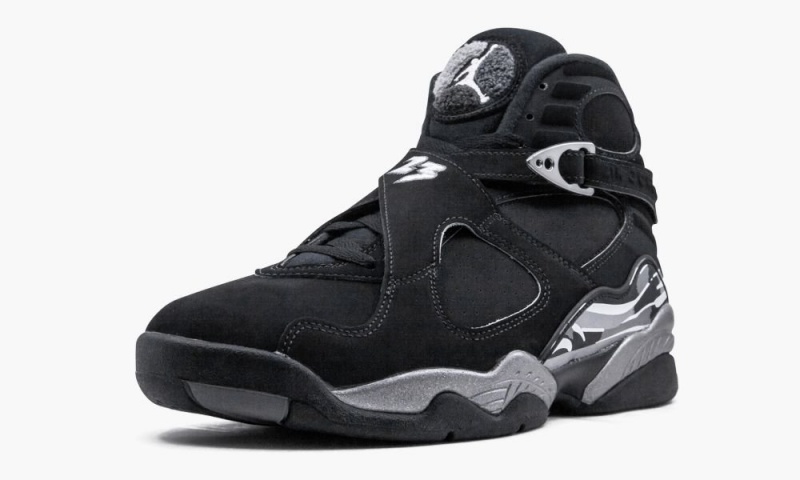 Nike Air Jordan 8 Retro 'Chrome' Miesten Kengät Mustat Syvä Harmaat | 532XLVIAM