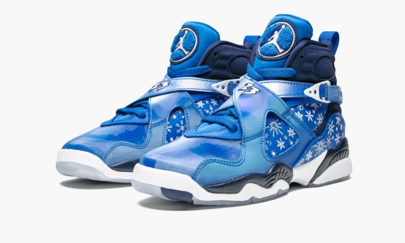 Nike Air Jordan 8 Retro (GS) 'Snowflake' Lasten Kengät Syvä Sininen Sininen Valkoinen | 920KFQCSN