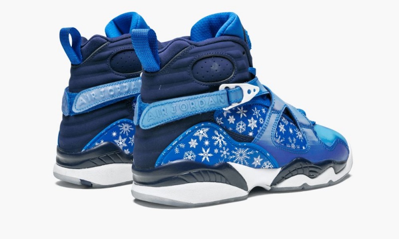 Nike Air Jordan 8 Retro (GS) 'Snowflake' Lasten Kengät Syvä Sininen Sininen Valkoinen | 920KFQCSN