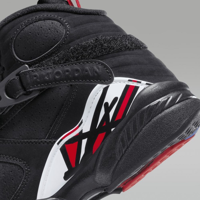 Nike Air Jordan 8 Retro Lasten Kengät Mustat Valkoinen Punainen | 013WQYPEH