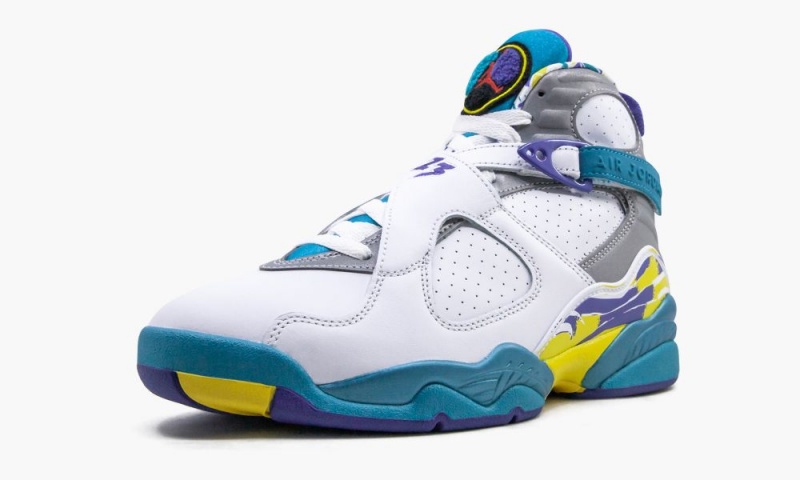 Nike Air Jordan 8 Retro 'White Aqua' Naisten Kengät Valkoinen Punainen Vaalean | 451XRNDSC