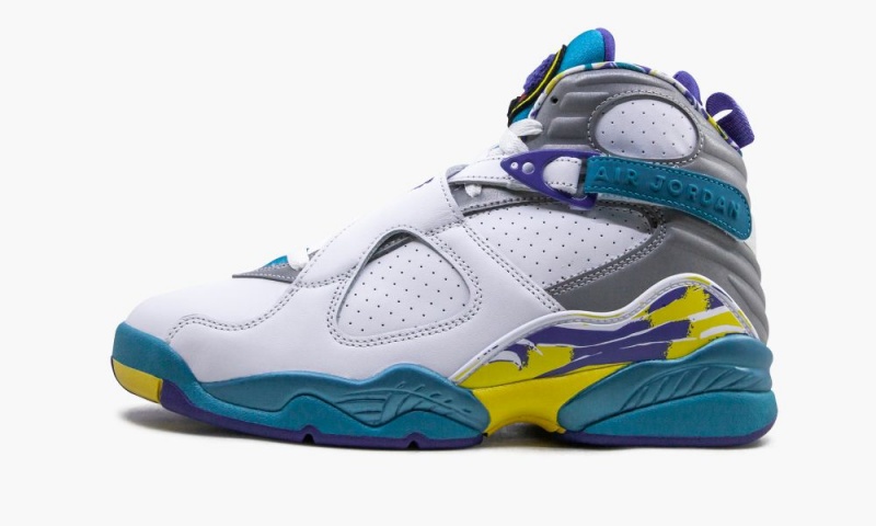 Nike Air Jordan 8 Retro \'White Aqua\' Naisten Kengät Valkoinen Punainen Vaalean | 451XRNDSC