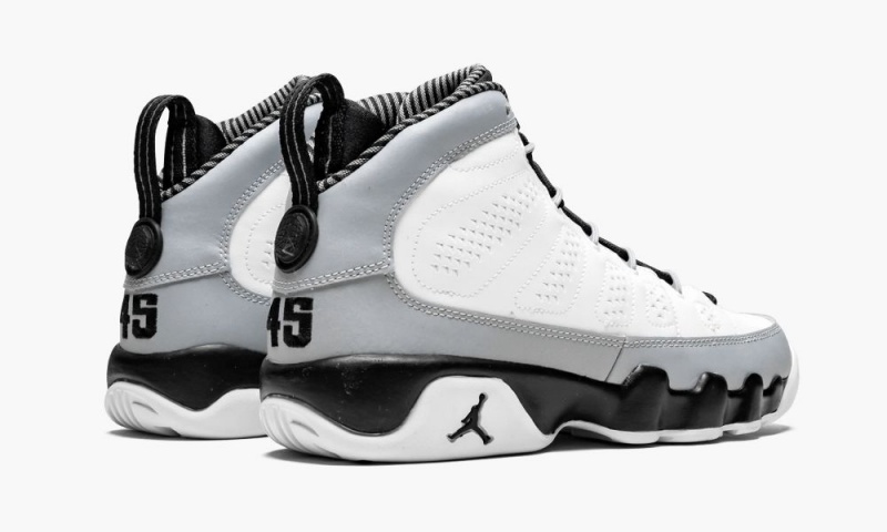 Nike Air Jordan 9 Retro BG 'Barons' Lasten Kengät Valkoinen Mustat Harmaat | 830IFOKYS