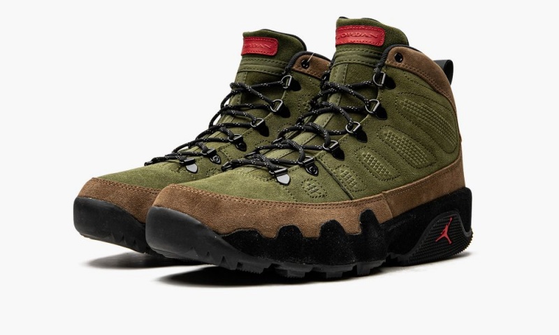 Nike Air Jordan 9 Retro Boot 'Beef and Broccoli' Miesten Kengät Ruskea Oliivinvihreä | 654QOKXEJ
