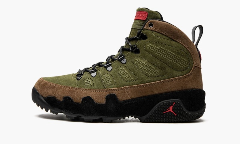 Nike Air Jordan 9 Retro Boot \'Beef and Broccoli\' Miesten Kengät Ruskea Oliivinvihreä | 654QOKXEJ