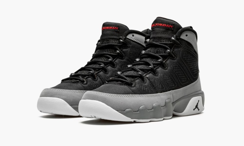 Nike Air Jordan 9 Retro GS 'Particle Grey' Lasten Kengät Mustat Punainen | 580PAEJVW