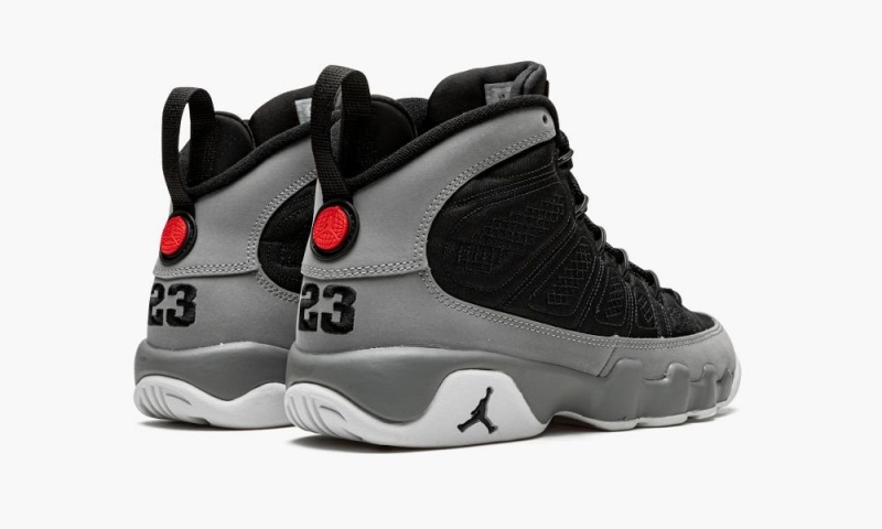 Nike Air Jordan 9 Retro GS 'Particle Grey' Lasten Kengät Mustat Punainen | 580PAEJVW