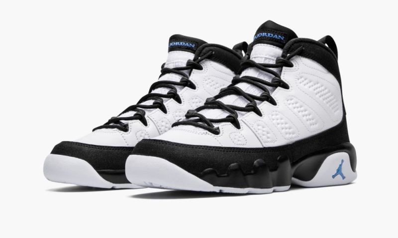 Nike Air Jordan 9 Retro GS 'University Blue' Lasten Kengät Valkoinen Sininen Mustat | 093OGLZFB