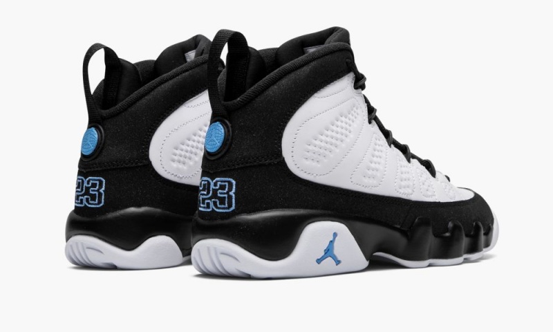 Nike Air Jordan 9 Retro GS 'University Blue' Lasten Kengät Valkoinen Sininen Mustat | 093OGLZFB