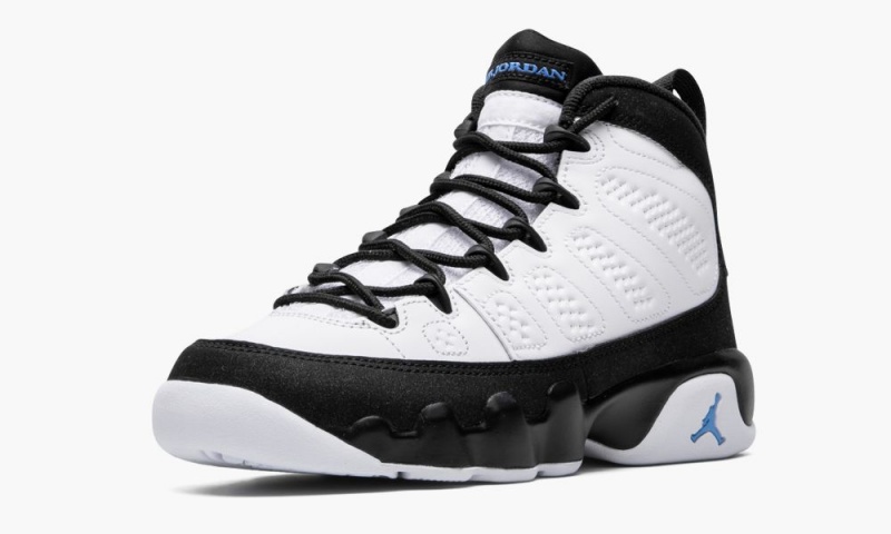 Nike Air Jordan 9 Retro GS 'University Blue' Lasten Kengät Valkoinen Sininen Mustat | 093OGLZFB