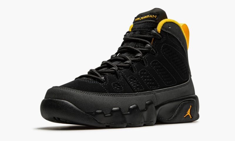 Nike Air Jordan 9 Retro GS 'University Gold' Lasten Kengät Mustat Tummanharmaat | 546HKXOUR